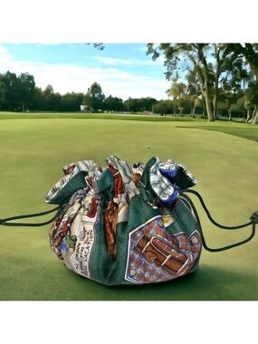 NORDIC House Designs Golf Theme Jewelry Pouch Travel Bag